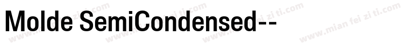 Molde SemiCondensed-字体转换